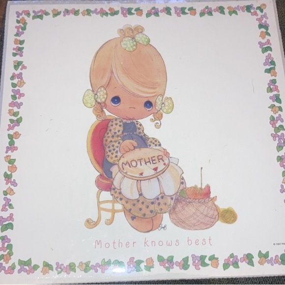 Hallmark Other - Hallmark Vintage Precious Moments Mother Knows Best Wall Art new in plastic.
